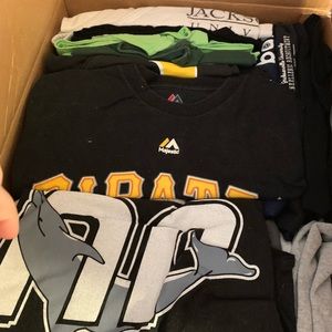 Box of t shirts